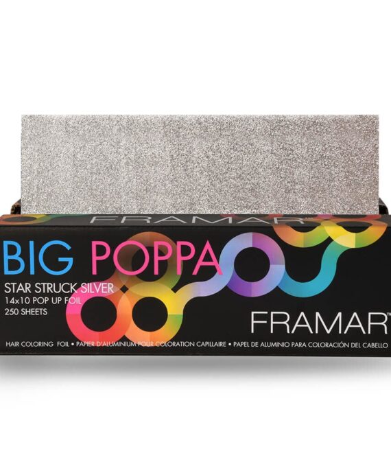 FRAMAR Big Poppa Star Struck Silver Pop-Up Foil Sheets, 14×10″ Pack of 250